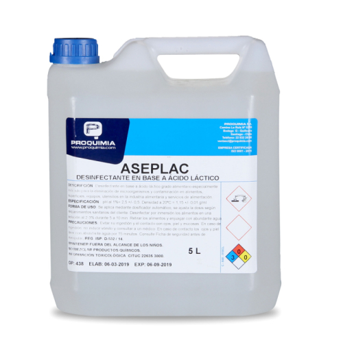 ASEPLAC 5 LTS DESINFECTANTE ACIDO LACTICO #162